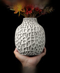 Organic Ripple Accent Vase, Modern Table Decor, Pulp