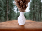 Botanical Organic Art Vase, Modern Room Accent, Flora