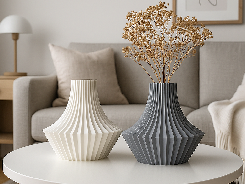 Regal Statement Decorative Vase, Boho Chic Living Room Art, Regis