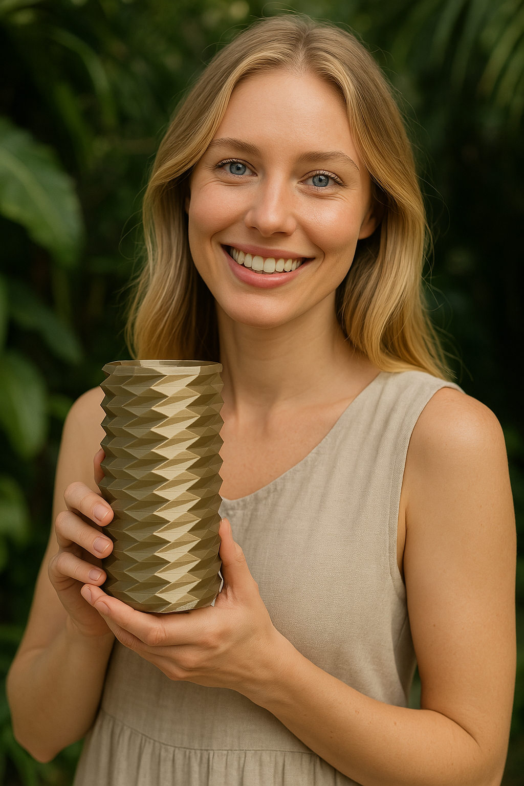 Coiled Textured Accent Vase, Minimalist Table Decor, Gomitolo