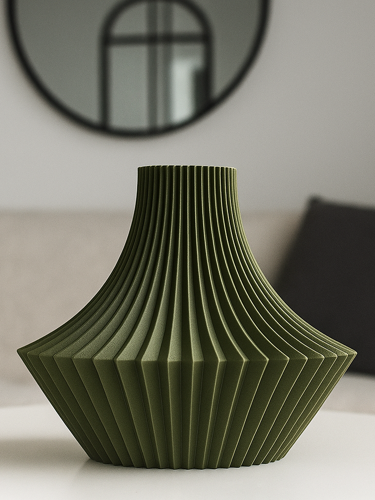 Regal Statement Decorative Vase, Boho Chic Living Room Art, Regis