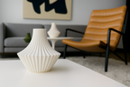 Regal Statement Decorative Vase, Boho Chic Living Room Art, Regis