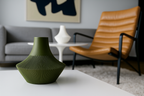 Linear Minimalist Decorative Vase, Boho Chic Living Room Art, Linea