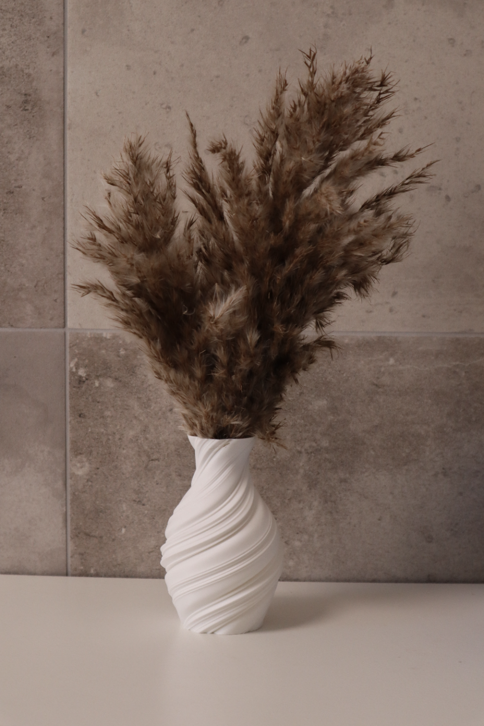 Botanical Organic Art Vase, Modern Room Accent, Flora