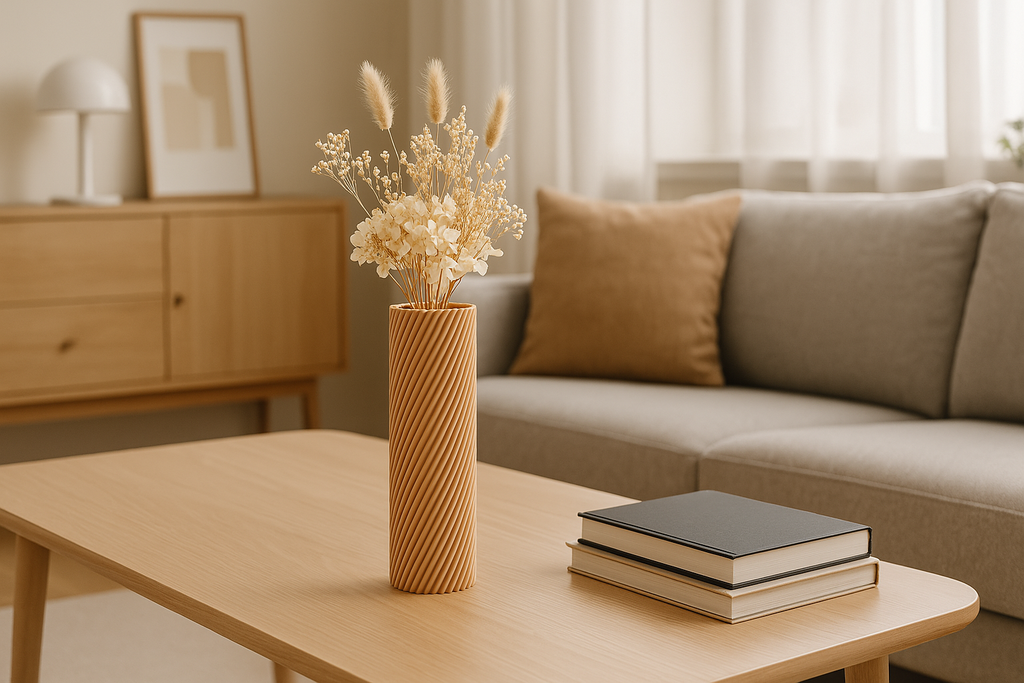 Modern Sleek Accent Vase, Modern Table Decor, Slim