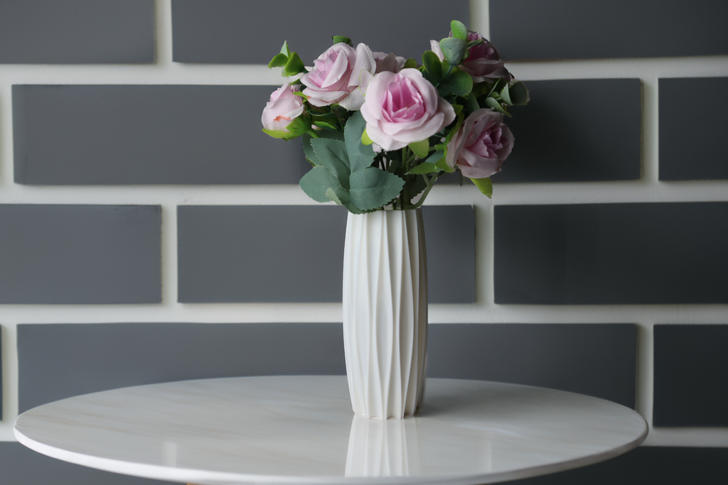Urban Sleek Flower Vase, Boho Chic Home Decor, Metro