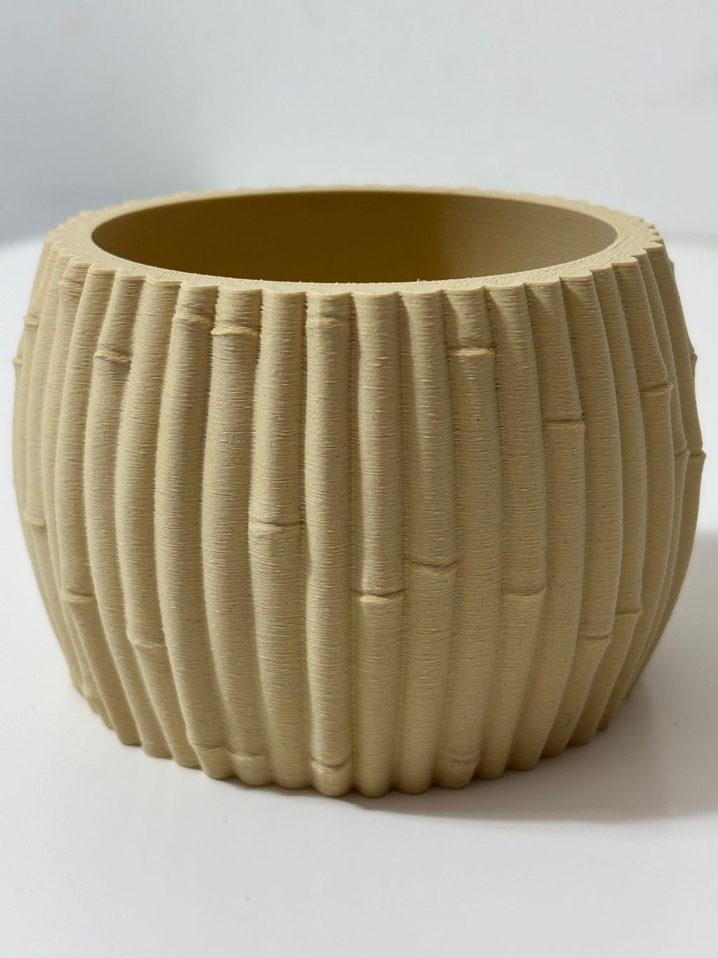Bamboo Natural Decorative Vase, Contemporary Living Room Art, Bambu