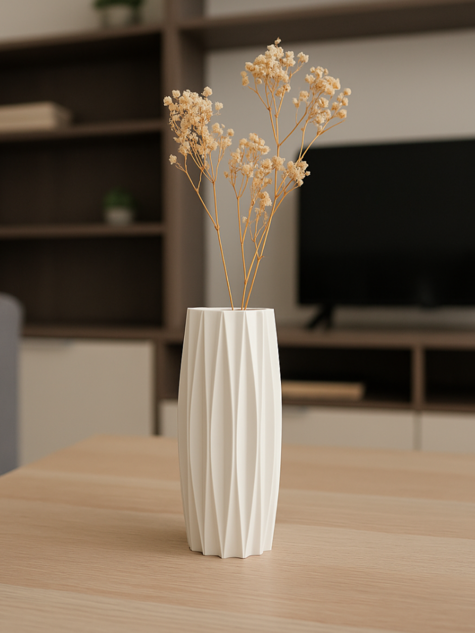 Urban Sleek Flower Vase, Boho Chic Home Decor, Metro
