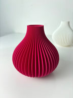 Modern Wave Flower Holder, Contemporary Shelf Accent, Ondula