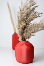 Wide Modern Art Vase, Contemporary Room Accent, Plano