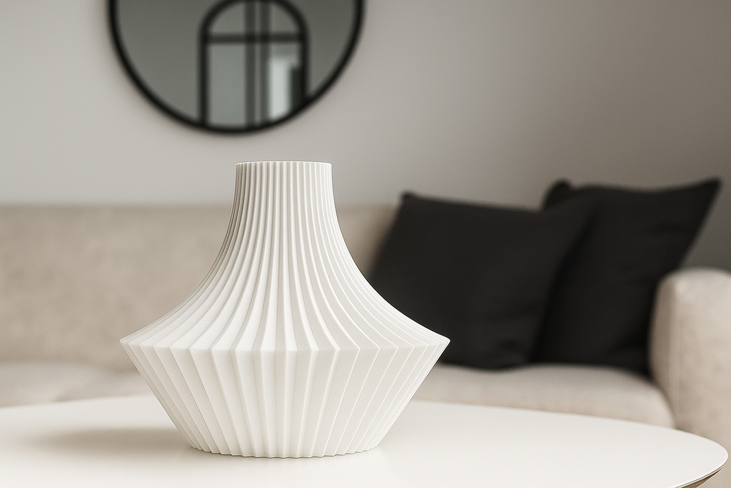Regal Statement Decorative Vase, Boho Chic Living Room Art, Regis