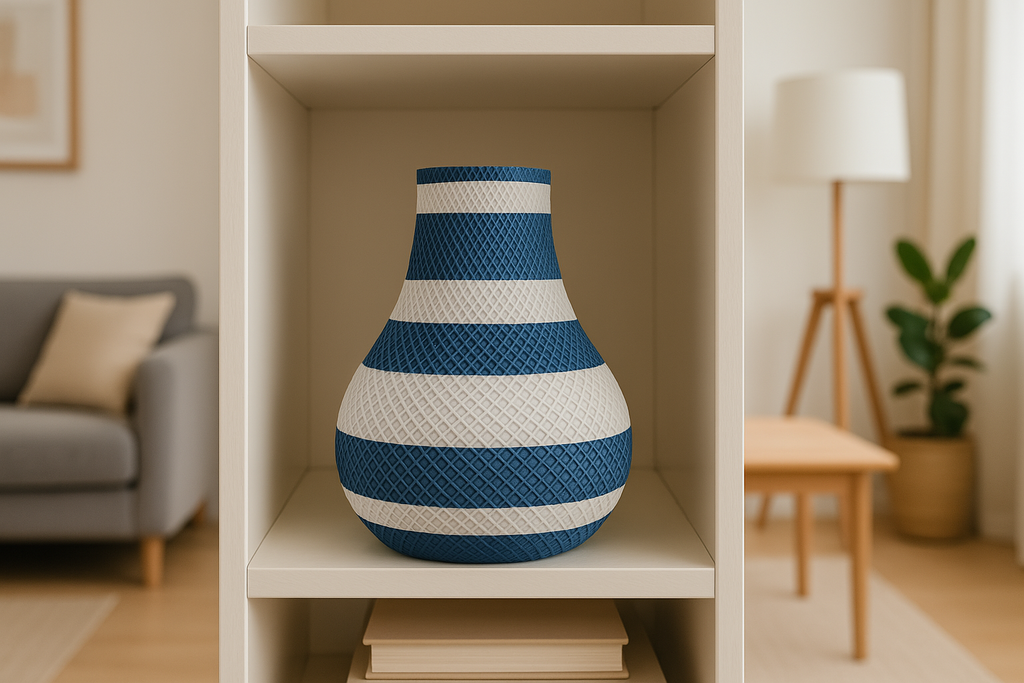 Faceted Geometric Decorative Vase, Scandinavian Living Room Art, Facet