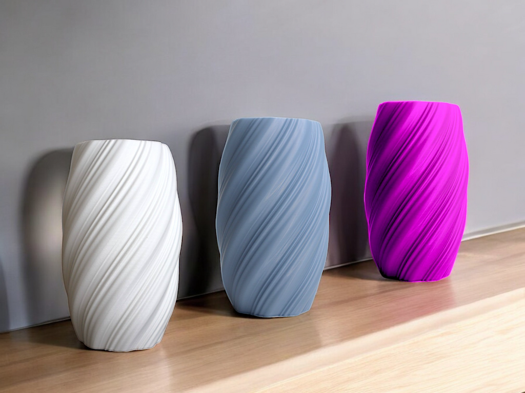 Smooth Elegant Flower Holder, Minimalist Shelf Accent, Suave