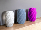 Smooth Elegant Flower Holder, Minimalist Shelf Accent, Suave