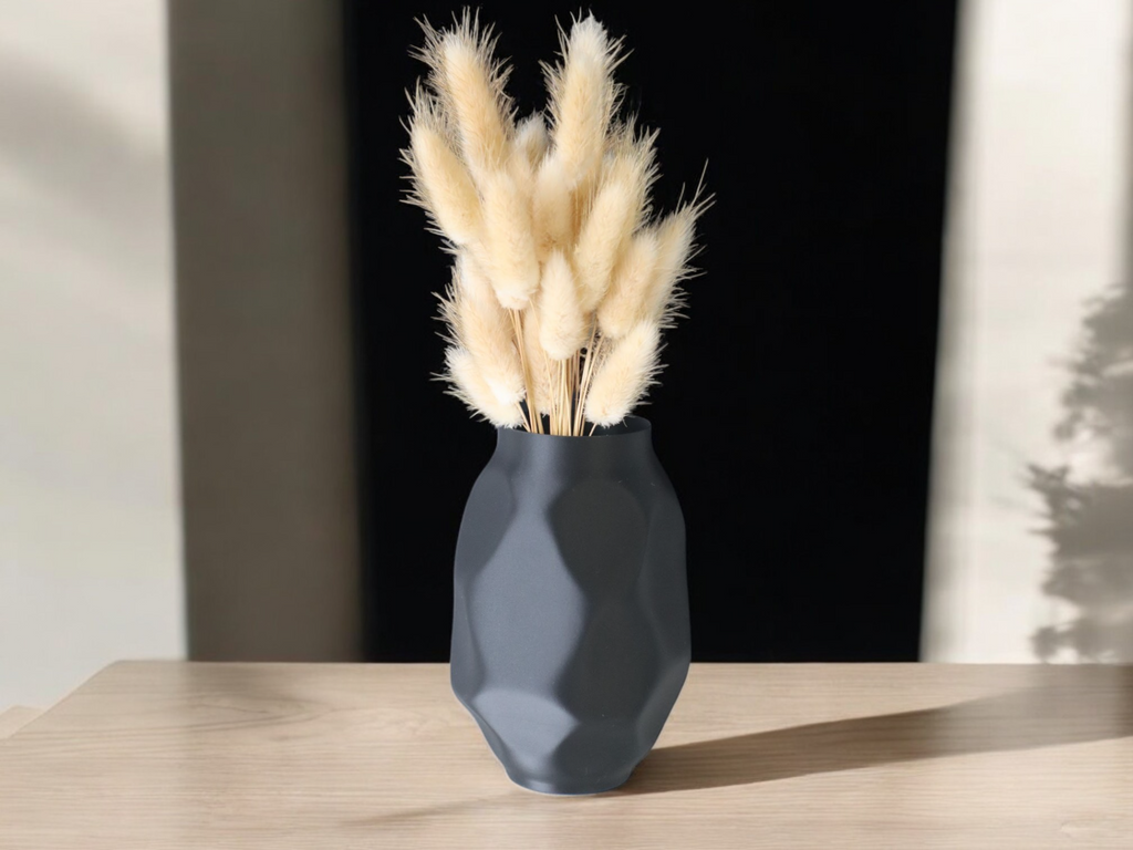 Draped Flowing Art Vase, Modern Room Accent, Drappo