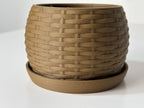 Woven Textured Accent Vase, Minimalist Table Decor, Trama