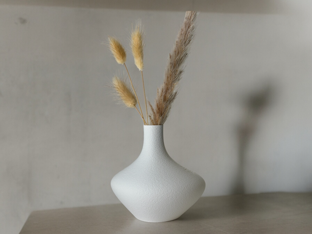 Eclectic Sculptural Art Vase, Boho Chic Room Accent, Mix