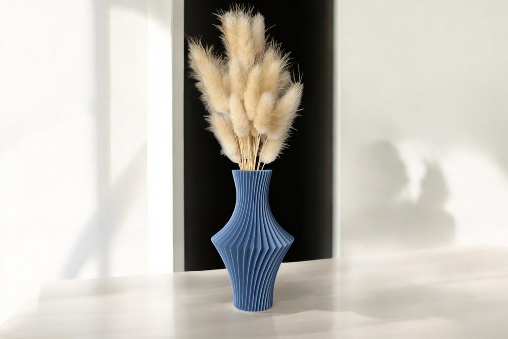 Structured Structured Flower Vase, Scandinavian Home Decor, Rocca