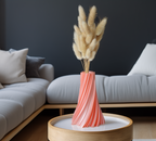 Column Tall Flower Holder, Japandi Shelf Accent, Coluna