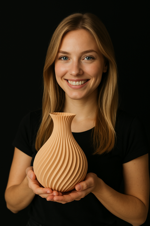 Abstract Abstract Art Vase, Scandinavian Room Accent, Enigma