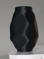 Draped Flowing Art Vase, Modern Room Accent, Drappo