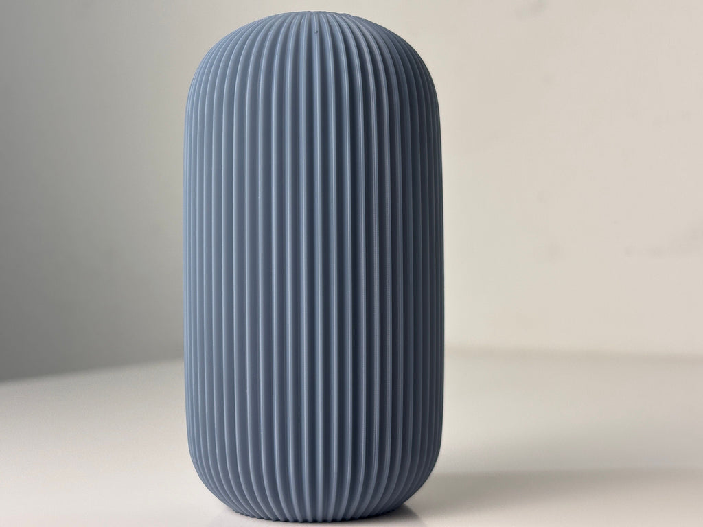 Curved Graceful Art Vase, Minimalist Room Accent, Curva