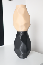 Draped Flowing Art Vase, Modern Room Accent, Drappo