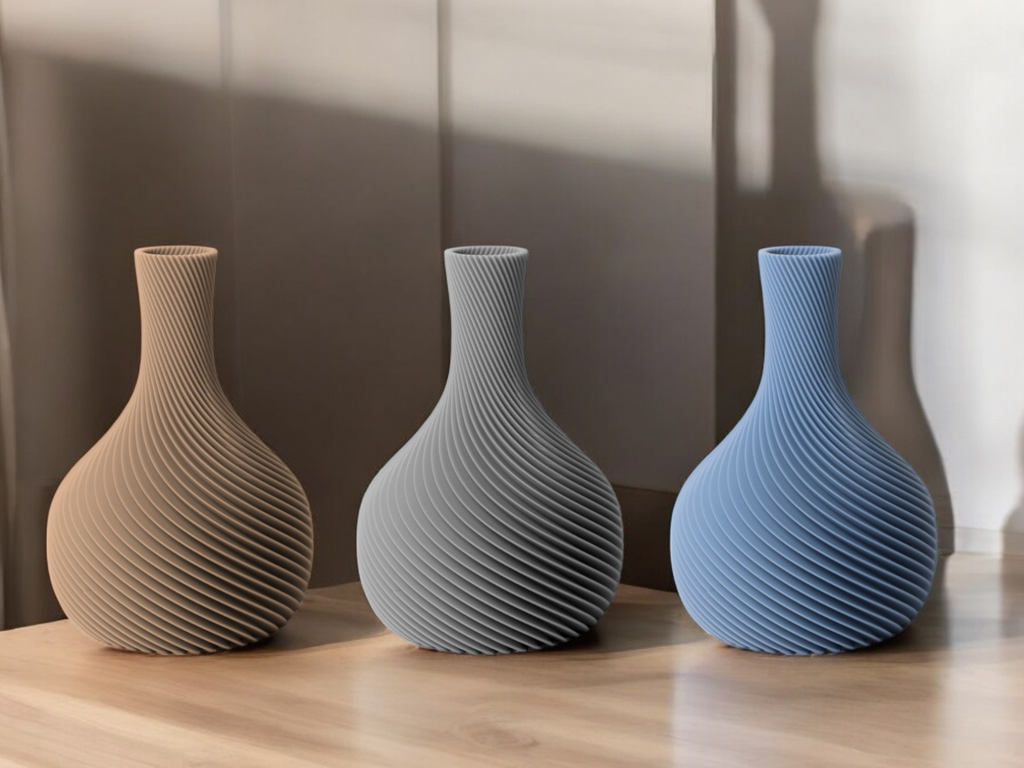 Flowing Dynamic Flower Vase, Minimalist Home Decor, Fluxo