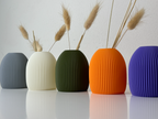 Sleek Bold Accent Vase, Scandinavian Table Decor, Bullet
