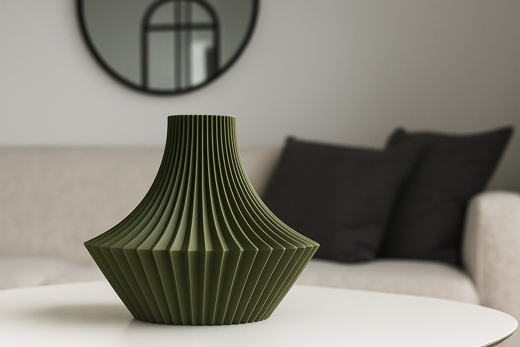 Regal Statement Decorative Vase, Boho Chic Living Room Art, Regis