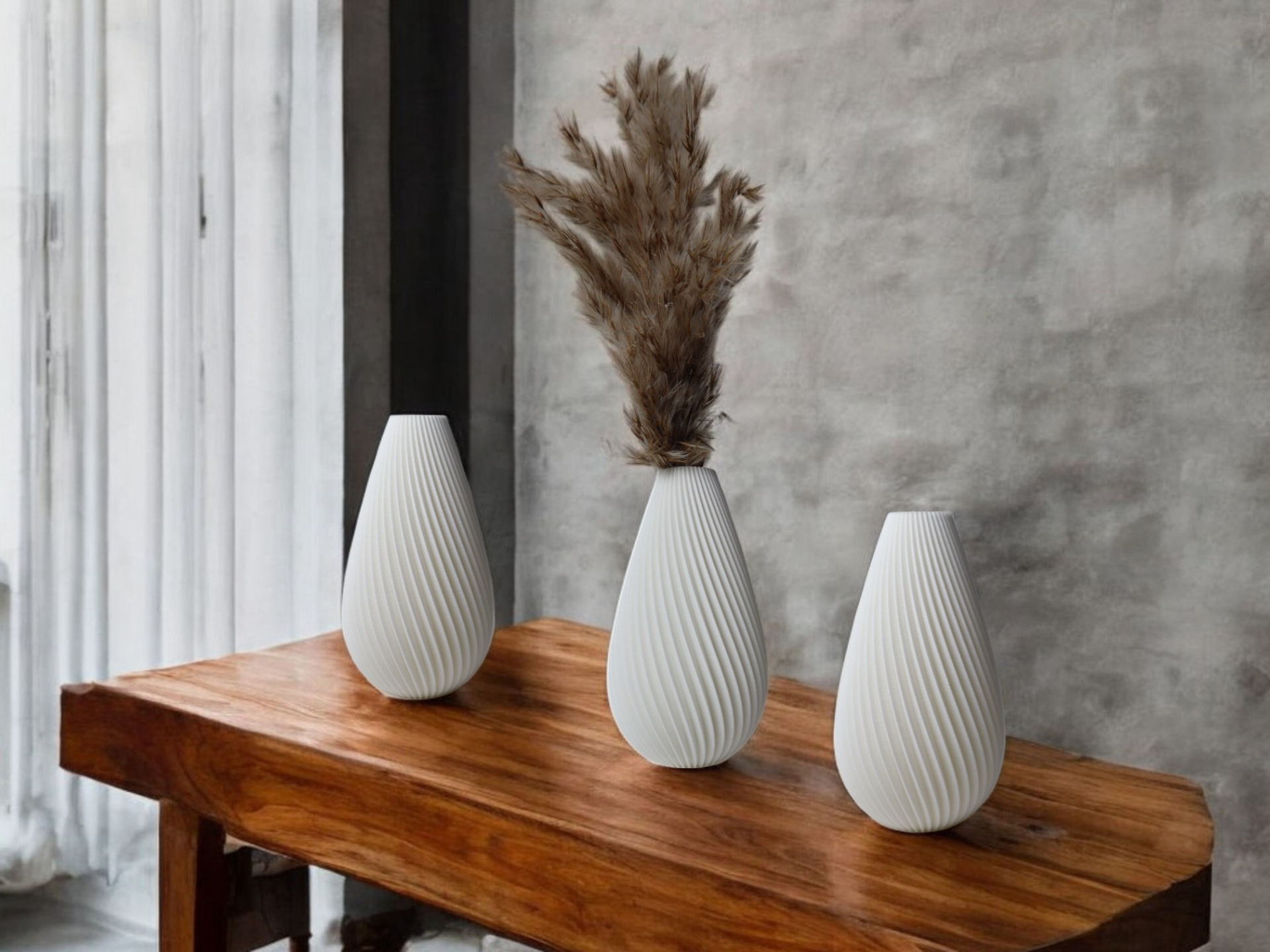 Neutral Minimalist Accent Vase, Contemporary Table Decor, Neutra