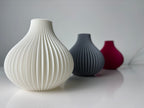 Modern Wave Flower Holder, Contemporary Shelf Accent, Ondula