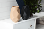 Draped Flowing Art Vase, Modern Room Accent, Drappo