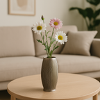Ovoid Organic Accent Vase, Minimalist Table Decor, Ovum