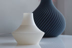 Linear Minimalist Decorative Vase, Boho Chic Living Room Art, Linea