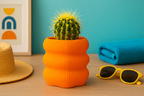 Calm Zen Flower Holder, Minimalist Shelf Accent, Calma