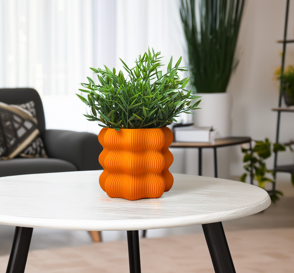 Calm Zen Flower Holder, Minimalist Shelf Accent, Calma