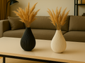 Modern Flowing Decorative Vase, Minimalist Living Room Art, Sinuo