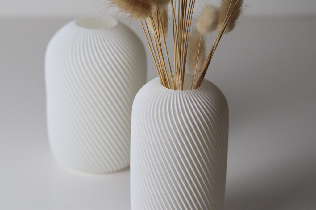 Modern Minimalist Flower Holder, Contemporary Shelf Accent, Pura