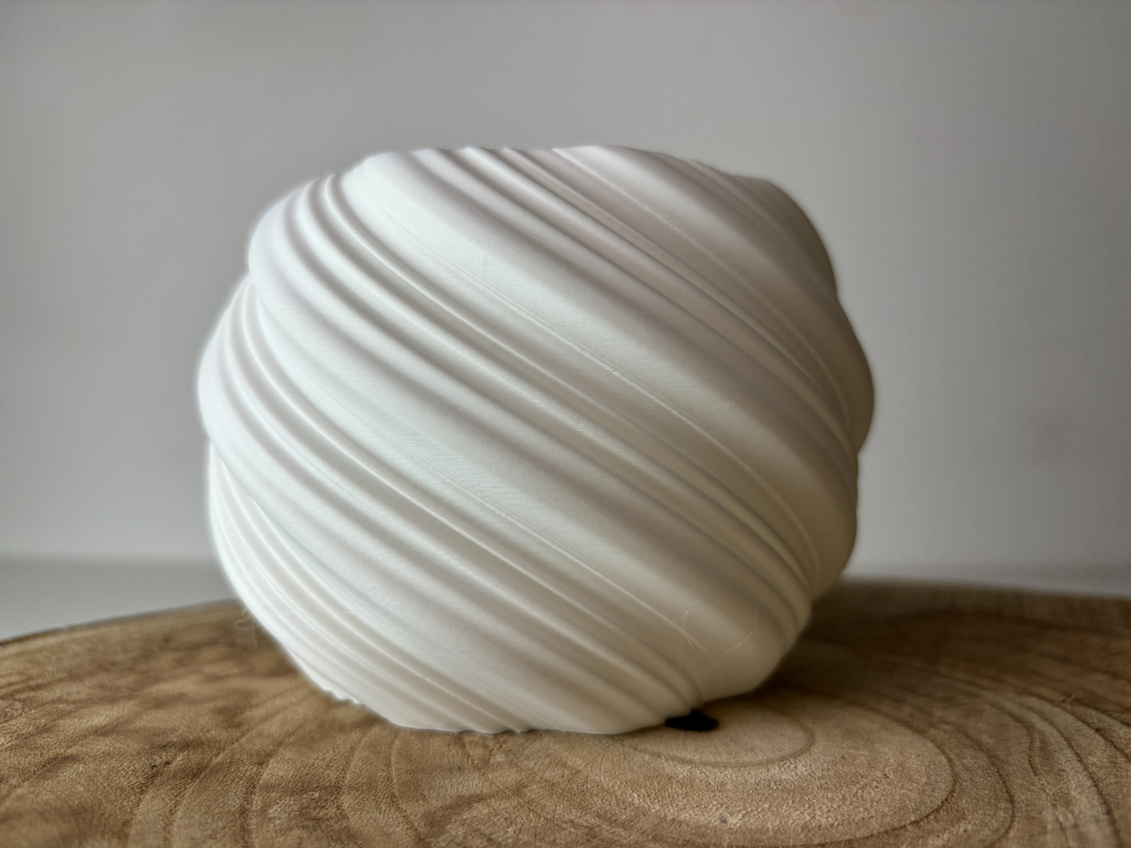 Spiral Dynamic Art Vase, Modern Room Accent, Helix