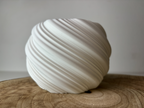 Spiral Dynamic Art Vase, Modern Room Accent, Helix