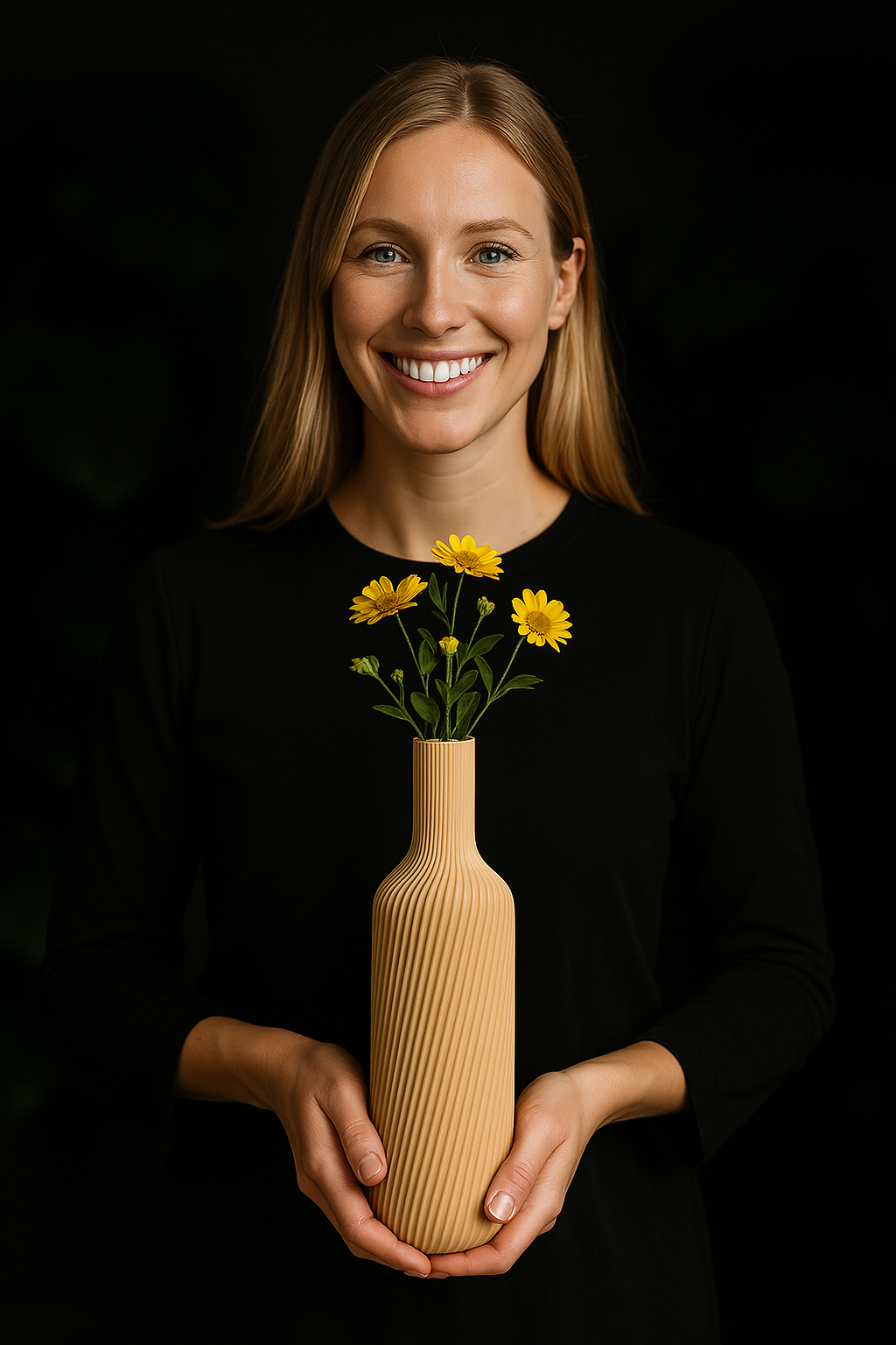 Chalice Elegant Flower Vase, Boho Chic Home Decor, Calice