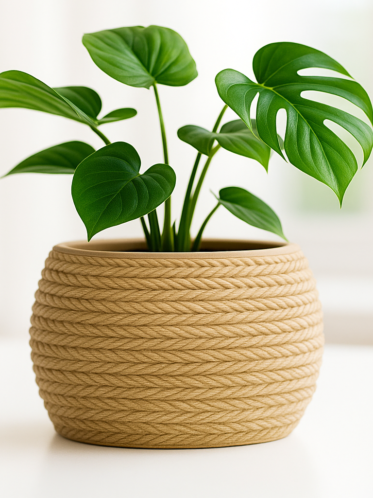 Knotted Sculptural Accent Vase, Japandi Table Decor, Nodo