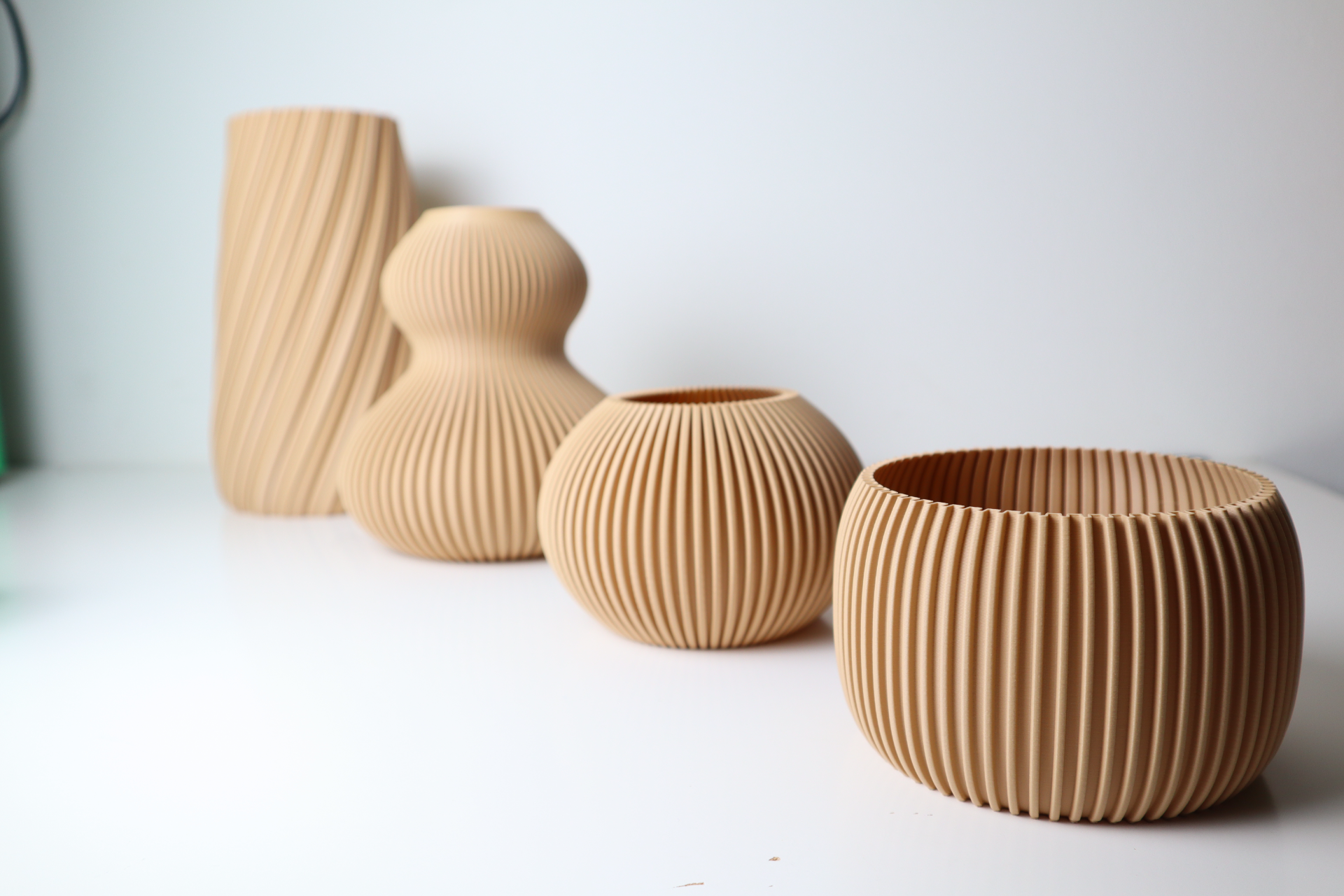 Classic Sculptural Flower Vase, Modern Home Decor, Base
