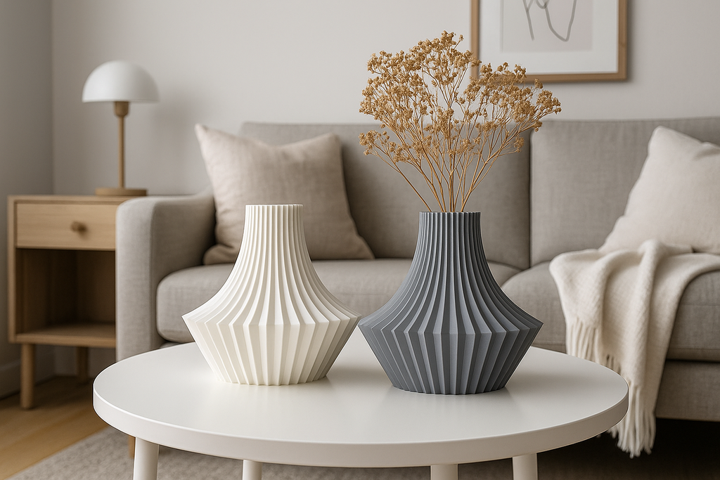 Regal Statement Decorative Vase, Boho Chic Living Room Art, Regis