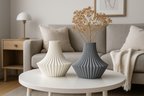 Regal Statement Decorative Vase, Boho Chic Living Room Art, Regis