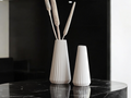 Conical Minimalist Flower Holder, Japandi Shelf Accent, Cono