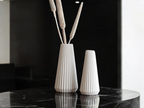 Conical Minimalist Flower Holder, Japandi Shelf Accent, Cono