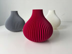 Modern Wave Flower Holder, Contemporary Shelf Accent, Ondula