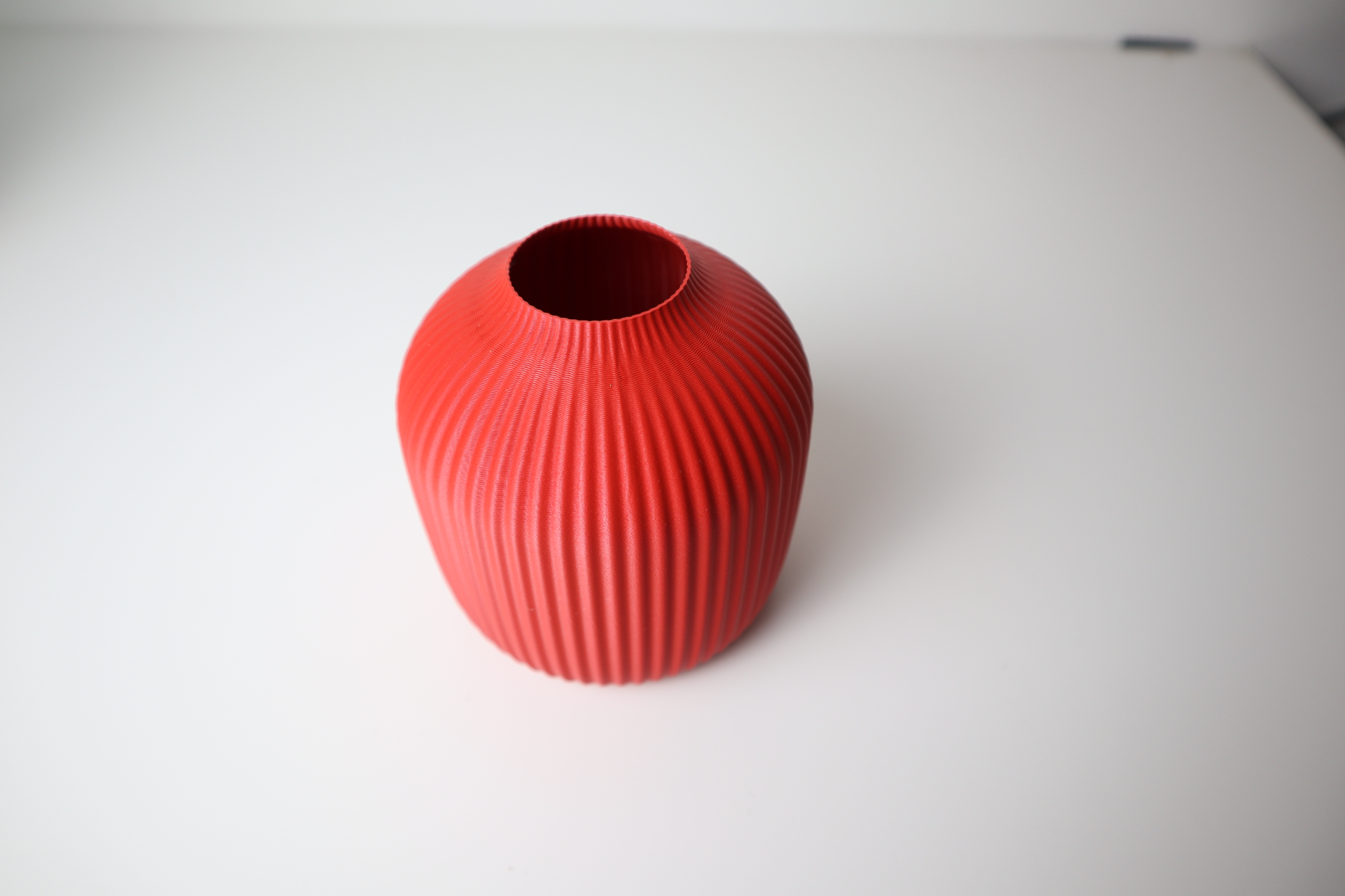 Wide Modern Art Vase, Contemporary Room Accent, Plano